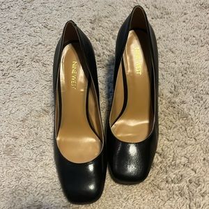 Nine West block heels. Black. 8M.